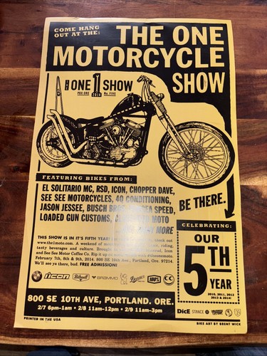 The one motorcycle - one, show