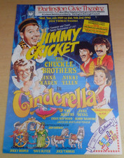 The Chuckle Brothers Jimmy Cricket Anna Karen  Darlington Pantomime Flyer 1989