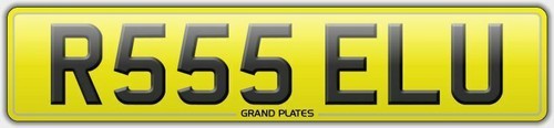 R555 elu number plate russell - r555,