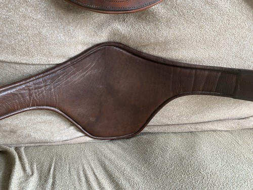 Brown leather stud girth - stud,