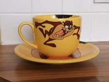 Vintage Giant TAZ Tasmanian Devil Warner Bros Studio Coffee Mug Cup & Saucer Set