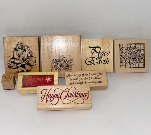 Wooden rubber stamps - x,