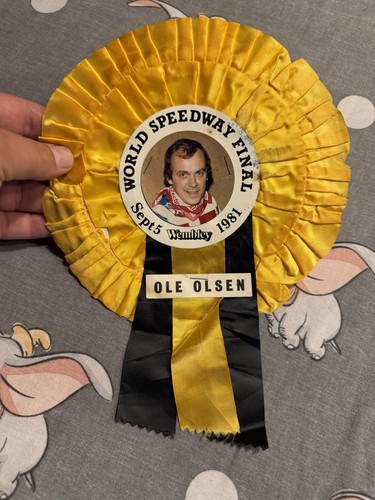 Speedway memorabilia rosette - memorabilia,