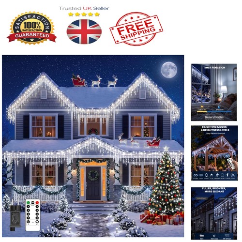 Waterproof 10m icicle lights - 10m,