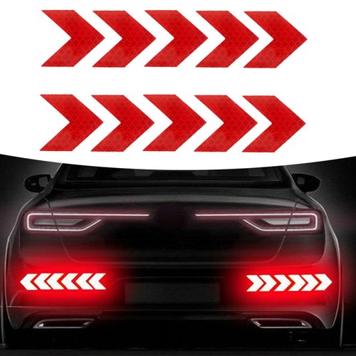 10x red reflective sticker - red,