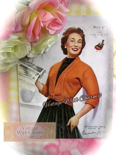 Vintage 1950s knitting - knitting, pattern