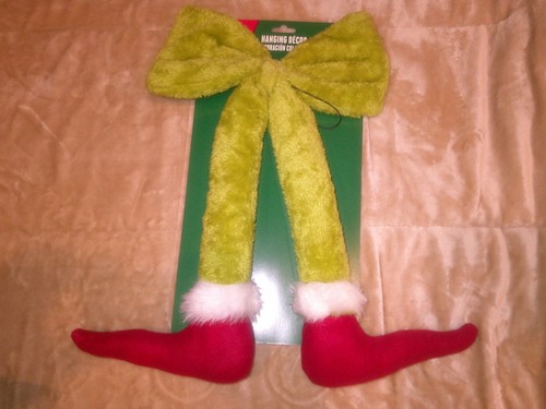 Grinch plush furry legs - grinch,