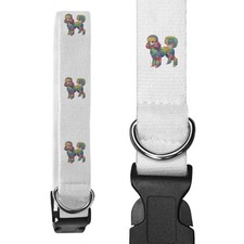 Large 'Rainbow Poodle' Dog Collar (PR00057042)