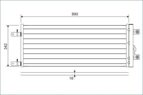 Aluminium condenser valeo - condenser,