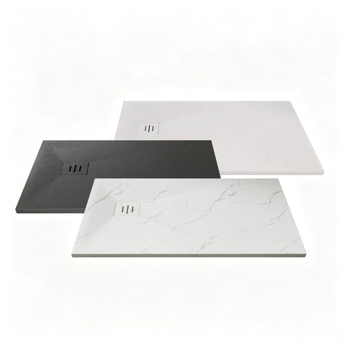Volakas white shower tray - white,