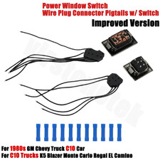 For 1980s GM C10 Power Window Wire Pigtail Connector W/ Switch Improved Version