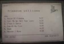 Freedom Williams - PROMO Cassette - The Hit Factory London