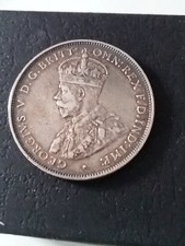 1914 British West African Silver 2 Shillings Coin