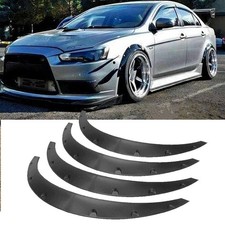 For Mitsubishi Lancer EVO 4pc Car Wheel Arches Fender Flares Extra Wide Body Kit