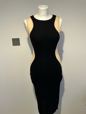 Lipsy black/nude dress size 10