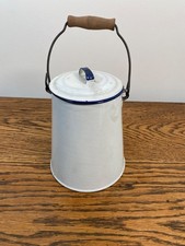 VINTAGE FRENCH WHITE ENAMEL