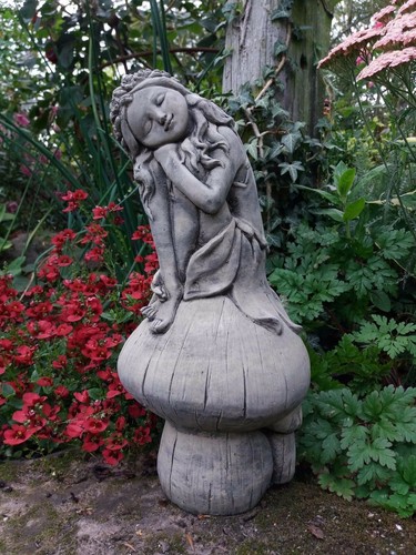 Stone garden fairy mushroom - on,