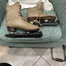 Antique Ice Skate Boots - Display Prop Use size 5 hotspur