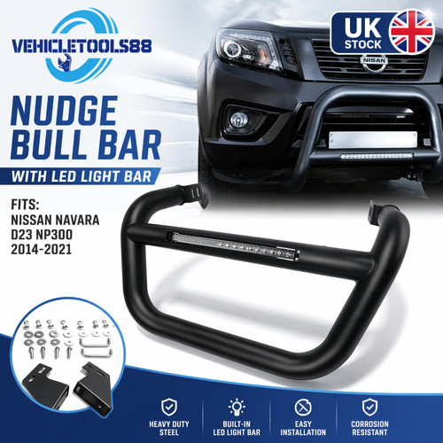 Black steel nudge - black, bar