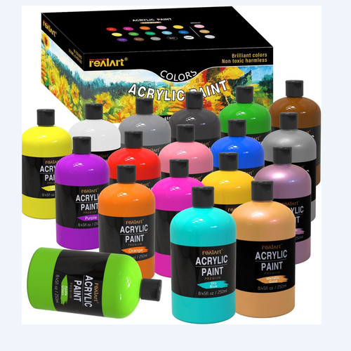 Colours acrylic paint - colours,