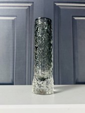 Vintage Whitefriars Glass Pewter Finger vase By G.Baxter #Damage