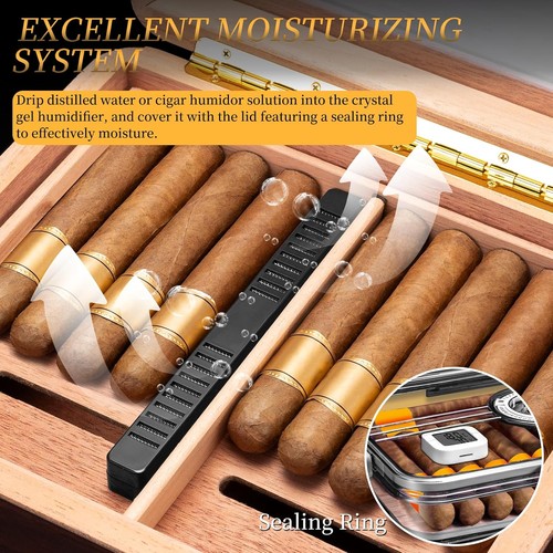 Cigar humidor with - cigar, hygrometer