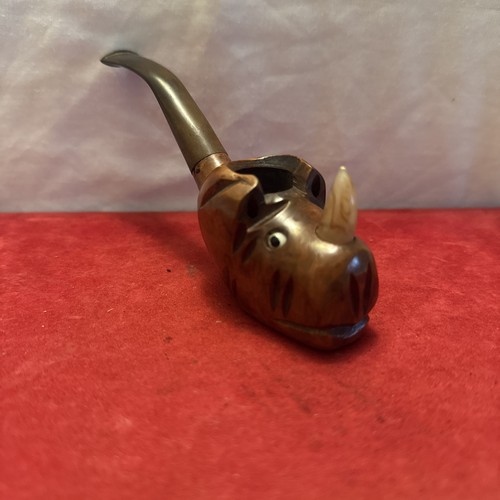 Vintage wooden smoking pipe - wooden,