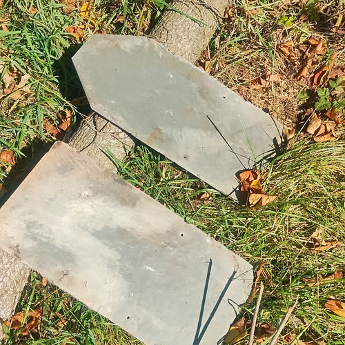 Gray slate roof tiles - gray,