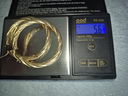 9ct yellow gold large twist - gold,