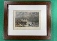 Aberystwyth Wales Antique Print, Framed, Over 150 Years Old
