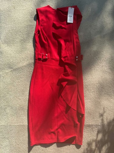 Lipsy london red ruffle - lipsy,