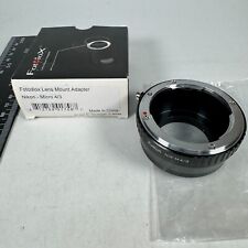 Fotodiox Camera Lens Mount Adapter Nikon - Micro 4/3 Nik-M4/3 - UNUSED in Box