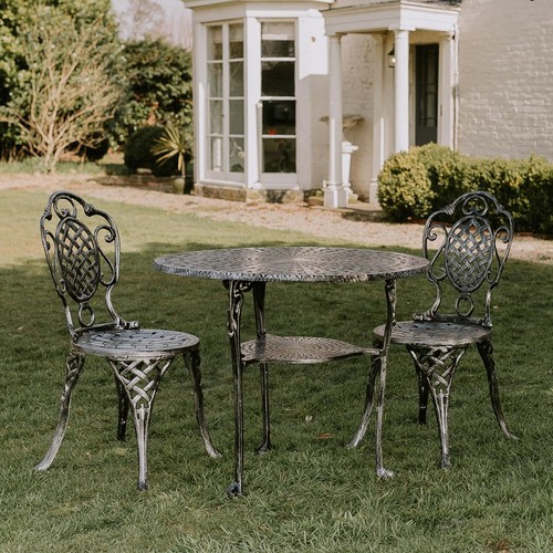 Antique silver two seater - antique,