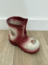 Vintage Ironstone Boot Vase