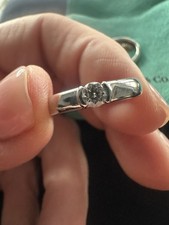 Tiffany & Co Platinum Etoile diamond Solitaire Ring. 0.3ct - J 1/2 Preowned