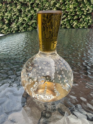 Very unusual hand - blown, yellow