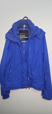 Superdry Double Blacklabel Jacket Large Blue Windcheater Triple Zip JPN Logo