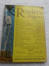 June 1958 Reader's Digest Vintage Magazine Pre-owned