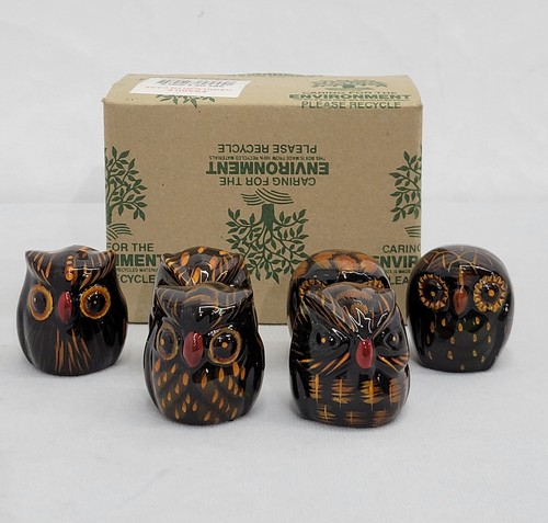 Small owls figurine - owls,