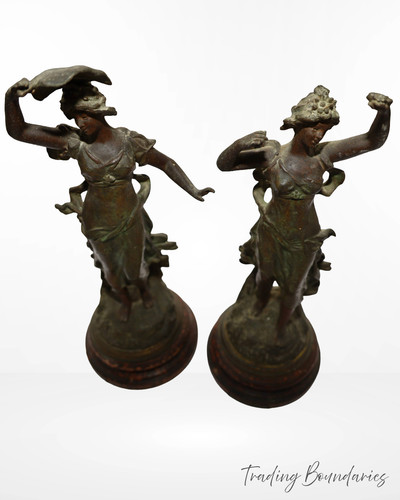 Antique pair bronzed - pair,