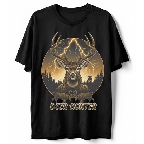 Deer hunter shirt tail stag - deer,