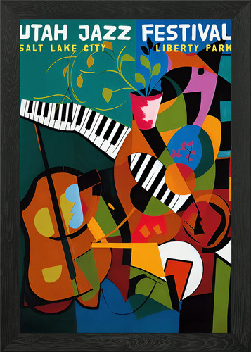 Utah jazz festival poster - jazz,