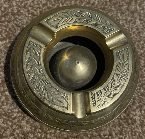 Vintage old brass round shape - brass,
