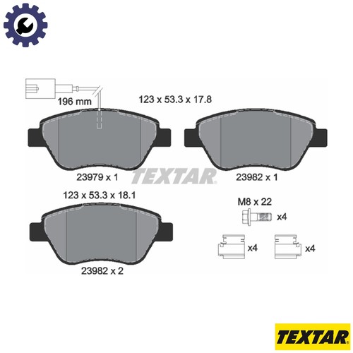 Brake pad set - brake, disc