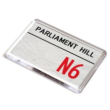 FRIDGE MAGNET - Parliament Hill N6 - UK Postcode