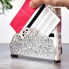 Stainless steel napkin holder - steel,