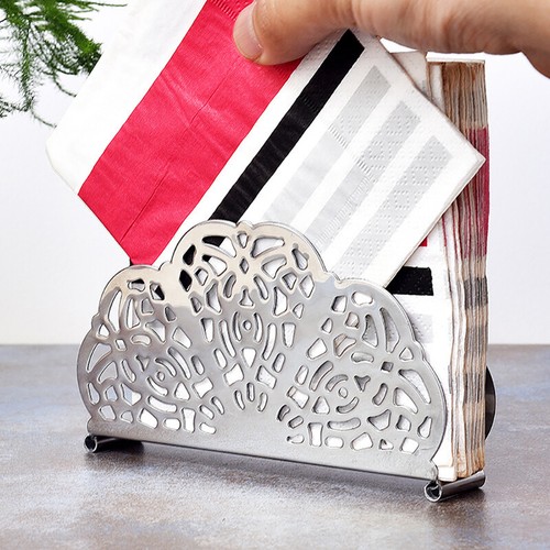Stainless steel napkin holder - stainless,