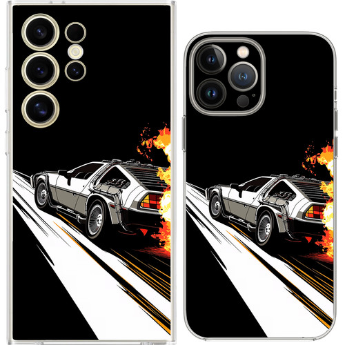Car 80s race fire exhaust - fire,