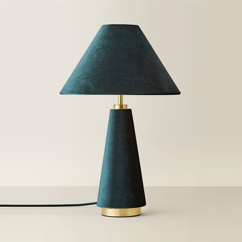 Velvet table lamp - velvet,