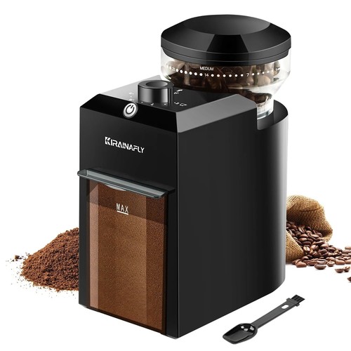 Electric burr coffee grinder - coffee,